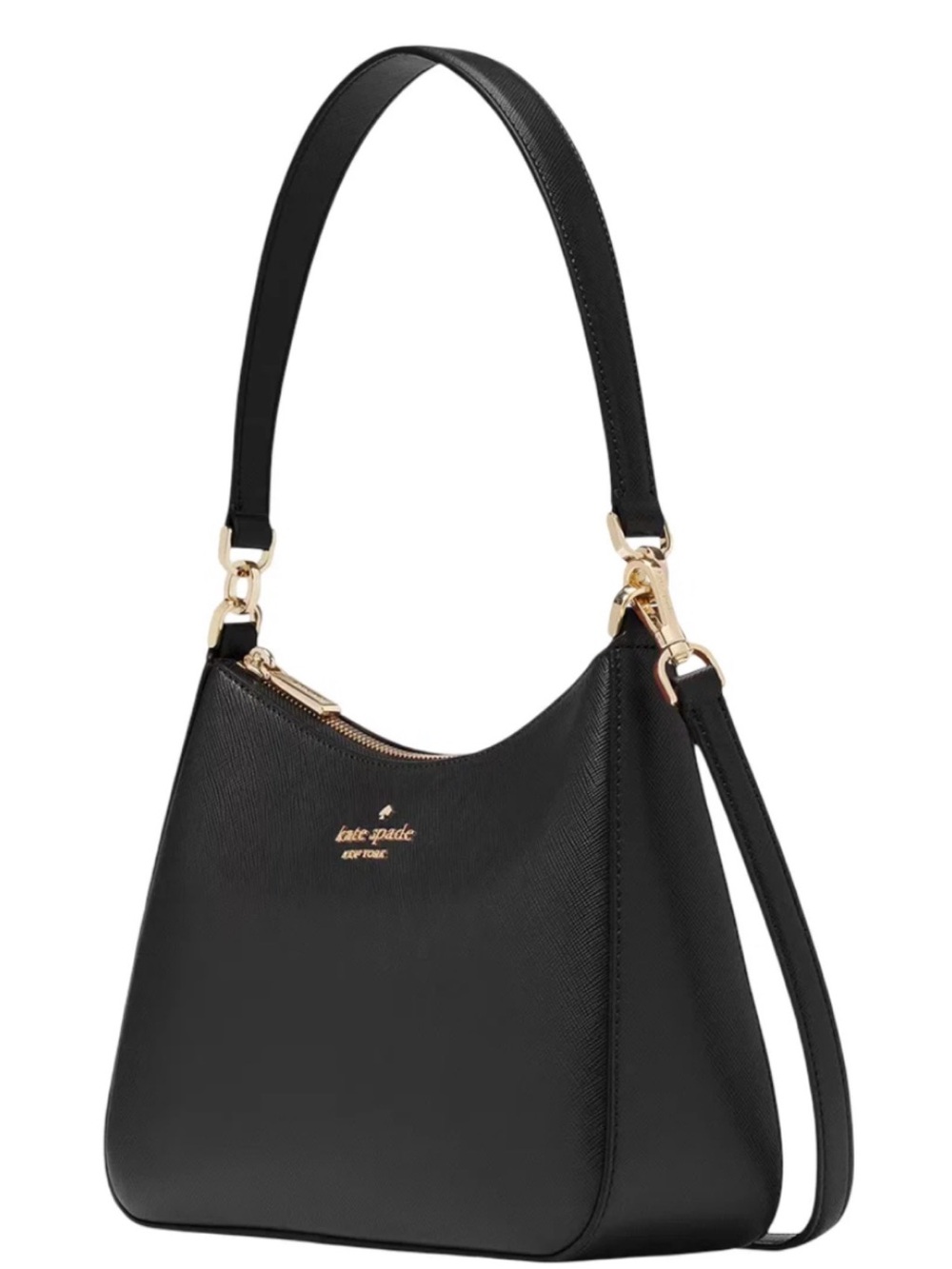 Kate Spade ♠️ Madison Black Saffiano Leather Shoulder Bag KH397 NWT - Picture 3 of 14
